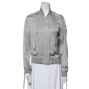 All Saints Silk Bomber Jacket